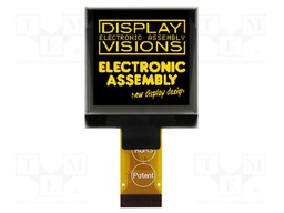 Display: OLED; graphical; 1.5"; 128x128; Dim: 33.8x36.5x2.05mm
