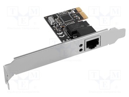 PC extension card: PCIe; PCIe,RJ45 socket; brackets on slot