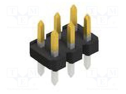 Connector: pin strips; pin header; male; PIN: 6; 2.54mm; THT; 2x3