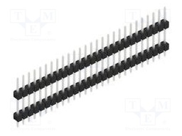 Connector: pin strips; pin header; male; PIN: 27; 2.54mm; THT; 1x27