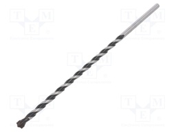 Drill bit; for concrete; Ø: 1/4",6,5mm; L: 200mm; metal; blister