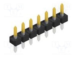 Connector: pin strips; pin header; male; PIN: 7; 2.54mm; THT; 1x7