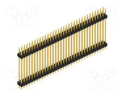 Connector: pin strips; pin header; male; PIN: 66; 2.54mm; THT; 2x33