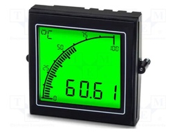 Meter: temperature; digital,mounting,programmable; on panel