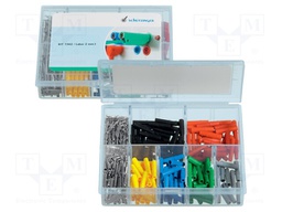 Test acces: kit; 60x 2mm socket,60x 2mm banana plug