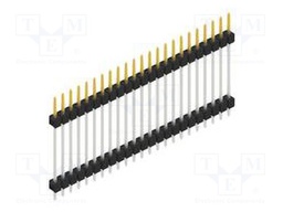 Connector: pin strips; pin header; male; PIN: 23; 2.54mm; THT; 1x23