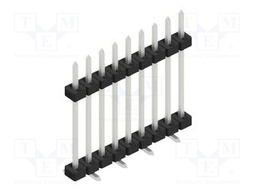 Connector: pin strips; pin header; male; PIN: 9; 2mm; SMT; 1x9; 100V