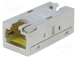 Coupler; RJ45; PIN: 8; Cat: 6; shielded; Layout: 8p8c; for cable