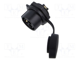 Connector: circular; Quicklock; socket; male; straight; PIN: 3; 500V