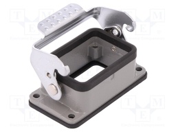 Enclosure: for HDC connectors; size D6B; with latch; straight