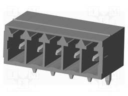 Connector: pluggable terminal block; socket; male; on PCBs