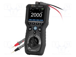 Meter: insulation resistance; LCD 3,5"; R range: 0÷60MΩ; 0÷10A