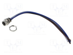 Connector: M12; socket; male; straight; with lead; PIN: 4; 2.08mm2