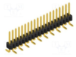 Connector: pin strips; pin header; male; PIN: 20; 1.27mm; SMT; 1x20