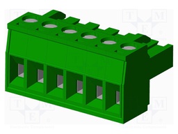 Connector: pluggable terminal block; plug; female; straight; 12A