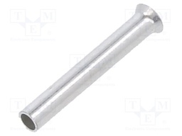 Tip: bootlace ferrule; non-insulated; 0.5mm2; 10mm; tinned