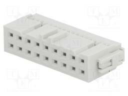 Plug; IDC; female; PIN: 18; without strain relief; IDC; 1.27mm