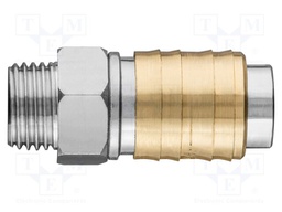Quick connection coupling; brass; Application: for compressor
