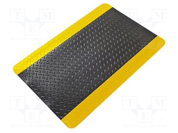 Floor mat; ESD; L: 910mm; W: 610mm; Thk: 17mm; black
