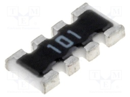 Resistor network: Y; 100Ω; SMD; 1206; No.of resistors: 4; 63mW; ±5%