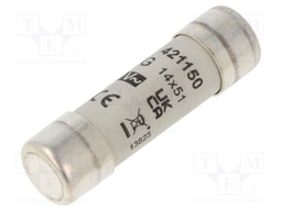 Fuse: fuse; gG; 50A; 400VAC; 48VDC; ceramic,cylindrical,industrial