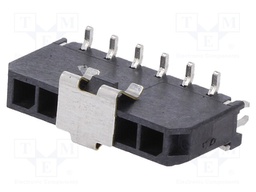 Socket; wire-board; male; Micro-Fit 3.0; 3mm; PIN: 6; SMT; 5A; tinned