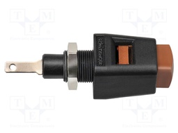 Laboratory clamp; brown; 70VDC; 16A; Contacts: nickel; -25÷90°C