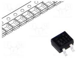 Bridge rectifier: single-phase; Urmax: 400V; If: 0.8A; Ifsm: 35A