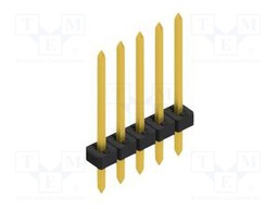 Connector: pin strips; pin header; male; PIN: 5; 2mm; THT; 1x5; 100V
