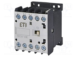 Contactor: 3-pole; NO x3; Auxiliary contacts: NC; 220VDC; 18A; CEC
