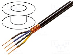 Wire; 4x0,75mm2; braid made of copper wires; PVC FirestoP®; 49V