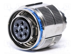 Connector: circular; female; PIN: 26; straight; crimped