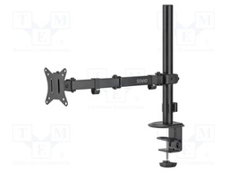 Holder; 9kg; 17÷32"; black; Arm len: 403mm; Dim: 561x484x116mm