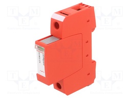 Surge arrestor; Type 2; Poles: 1; 20kA; for DIN rail mounting