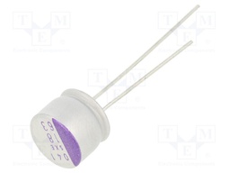 Capacitor: polymer; 18uF; 63VDC; SXE; THT; ±20%; -55÷125°C; 1000h