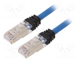 Patch cord; S/FTP,TX6A™ 10Gig; 6a; stranded; Cu; LSZH; blue; Len: 5m