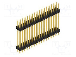 Connector: pin strips; pin header; male; PIN: 34; 2.54mm; THT; 2x17