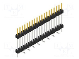 Connector: pin strips; pin header; male; PIN: 19; 2.54mm; SMT; 1x19