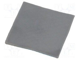 Tape: heat transfer; W: 30mm; L: 30mm; Thk: 1mm; 10W/mK; black; 24kV