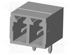 Connector: pluggable terminal block; socket; male; on PCBs