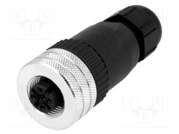 Plug; M12; PIN: 5; female; A code-DeviceNet / CANopen; for cable