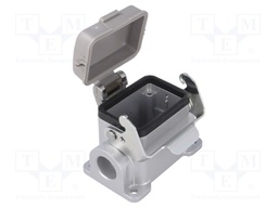Enclosure: for HDC connectors; C146; size E6; with latch; PG16