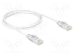 Patch cord; U/UTP; Cat: 6; RJ45 plug,both sides; Cu; 2m; LSZH; white