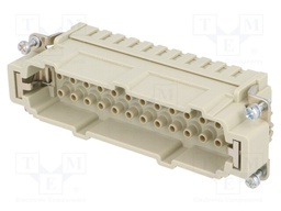 Connector: rectangular; male; Han E HMC; PIN: 24; size 24B; crimped