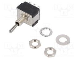 Switch: toggle; Pos: 2; 3PDT; (ON)-ON; 6A/125VAC; 6A/6VDC; -45÷140°C
