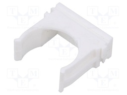 Bracket; polyetylene; -15÷80°C; white; Size: 25