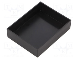 Enclosure: designed for potting; X: 54mm; Y: 68mm; Z: 16.5mm; ABS