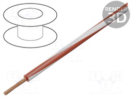 Wire; X05V-K; stranded; Cu; 1mm2; red-white; PVC; 300/500V; Class: 5
