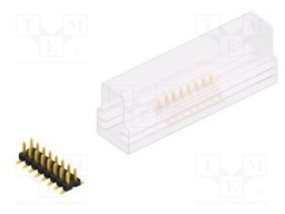 Connector: pin strips; pin header; male; PIN: 16; 2.54mm; SMT; 2x8