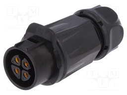 Plug; Connector: circular; size 20; 02; female; PIN: 4; for latch